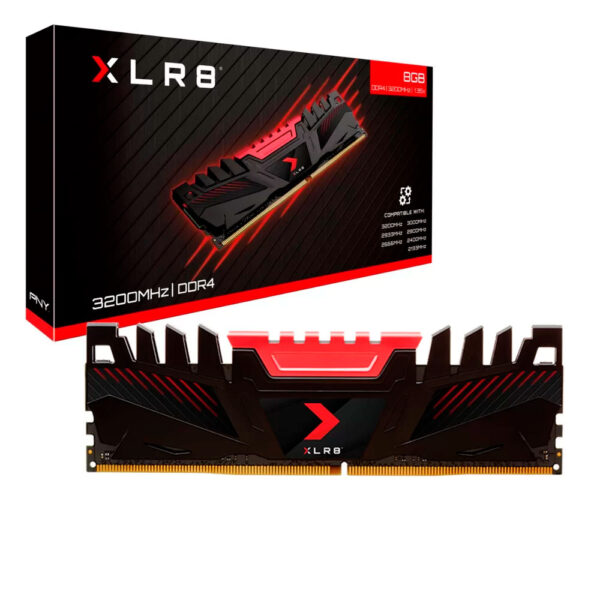 MEMÓRIA 8GB 3200 DDR4 XLR8 GAMING UDIMM RETAIL PNY MD8GD4320016XR #