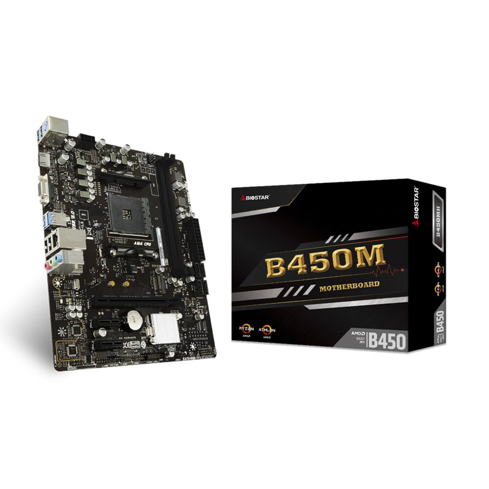 PLACA MAE BIOSTAR B450MH AM4 uATX AB45CM4S