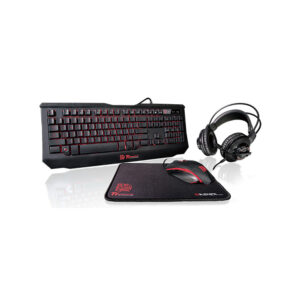 TECLADO+MOUSE+MOUSEPAD+HEADSET TT ESPORTS GAMING KIT KBGCKPLBLPB01*