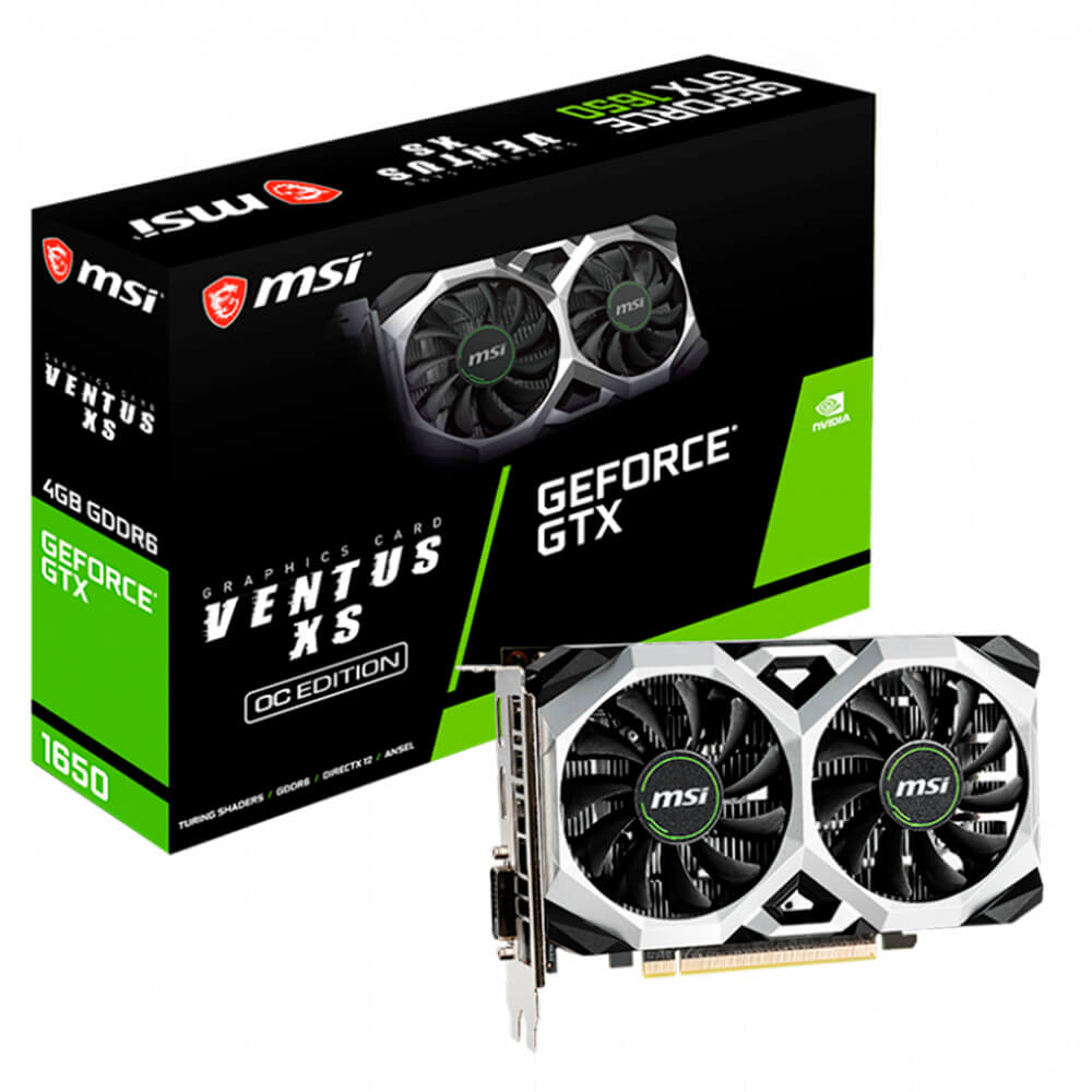 PLACA DE VIDEO GTX1650 4GB GDDR6 VENTUS XS V1 MSI 912-V809-3631
