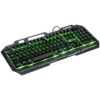 TECLADO GAMER SHIELD ABNT2 MULTIMIDIA LED VERDE 1.8 METROS USB TOPO EM METAL SENSACAO MECANICA - GT604 - Imagem 2