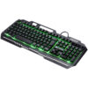 TECLADO GAMER SHIELD ABNT2 MULTIMIDIA LED VERDE 1.8 METROS USB TOPO EM METAL SENSACAO MECANICA - GT604 - Imagem 3