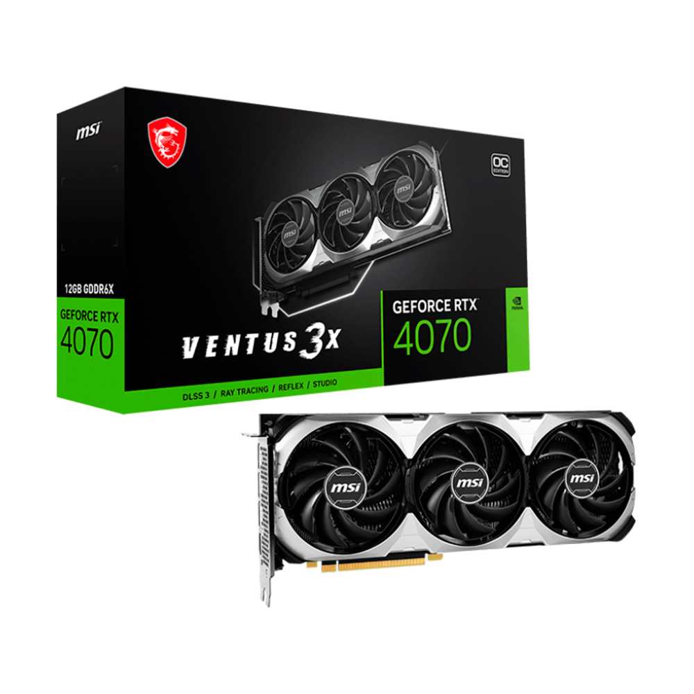 PLACA DE VIDEO RTX4070 12GB VENTUS 3X OC MSI 912-V513-062
