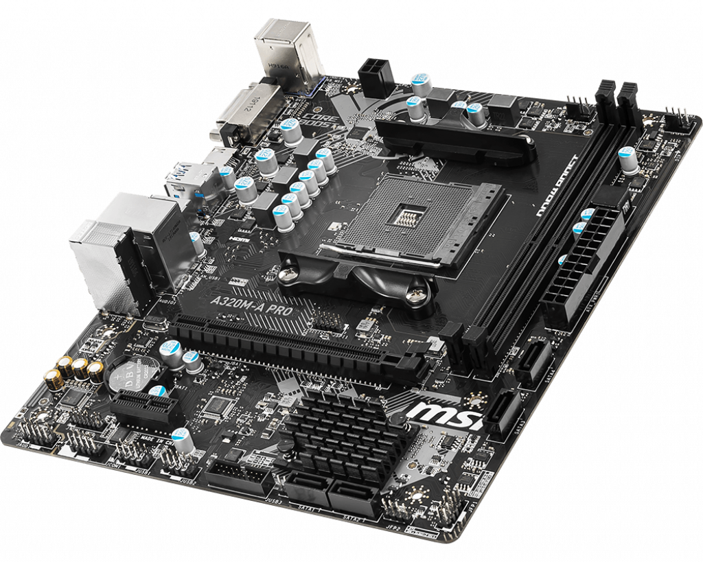 Placa MAE MSI A320m-a PRO - AMD Ryzen Am4 Ddr4 - Matx - Imagem 2