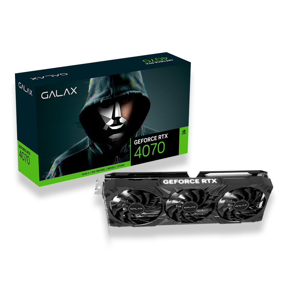 Placa de Vídeo RTX4070 12GB GDDR6X 192BITS 1-CLICK OC 3X GALAX 47NOM7MD7QOC - Imagem 2