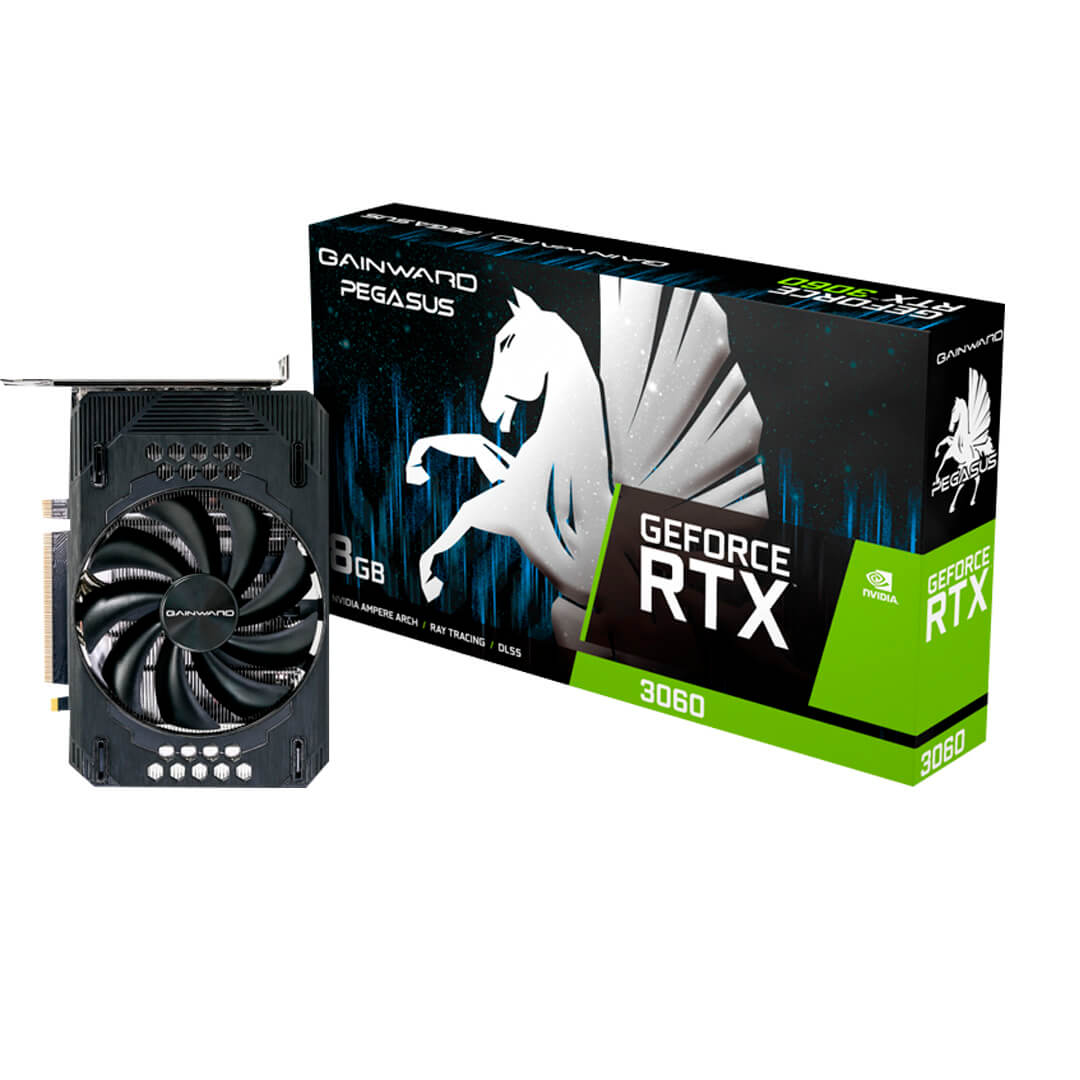 PLACA DE VIDEO RTX3060 8GB PEGASUS GD6 128BITS GAINWARD NE63060019P1-190AE
