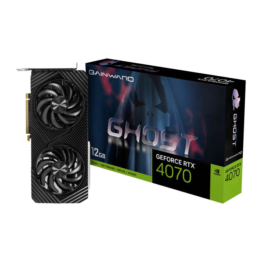 PLACA DE VIDEO RTX4070 12GB GHOST GDDR6X 192BITS GAINWARD NED4070019K9-1047B