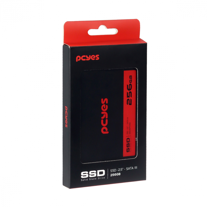 SSD PCYES PY256 256GB SATA III 2,5" LEITURA 550MB/S ESCRITA 400MB/S - SSD25PY256 - Imagem 2