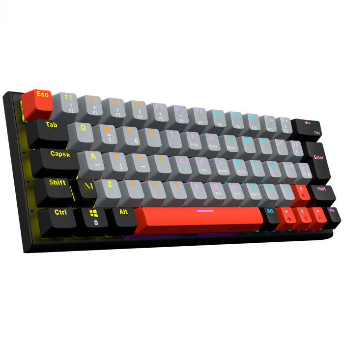 TECLADO GAMER MECANICO PCYES KUROMORI 60% - SWITCH RED - LED RAINBOW - PTKM60RD - Imagem 3
