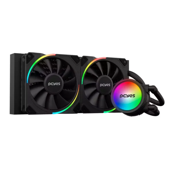 Water Cooler Sangue Frio 3 Argb Black Vulcan 240Mm - Tdp 250W - Argbsf3240Br