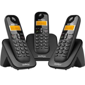 TELEFONE SEM FIO C/ IDENTIFICADOR DE CHAMADAS + 2 RAMAIS TS3113 PRETO 4123103
