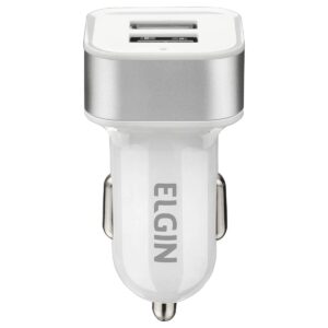CARREGADOR VEICULAR AUTOMOTIVO 12V COM 2 SAÍDAS USB 5V 2.1A