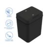 LIXEIRA AUTOMÁTICA COM SENSOR DE APROXIMAÇÃO 9 LITROS PRETA - EI080 - Imagem 2