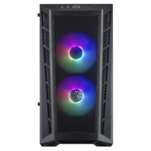 GABINETE MASTERBOX MB311L ARGB - LATERAL EM VIDRO TEMPERADO - 2 FANS FRONTAL TELA - MCB-B311L-KGNN-S02