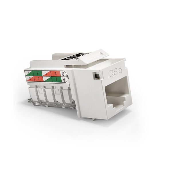 CONECTOR FEMEA KEYSTONE RJ45 CAT.5E T568A/B BRANCO 35050423