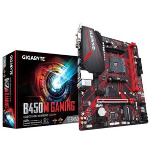 PLACA MÃE GIGABYTE B450 GAMING, AM4 2XDDR4(MÁX 64GB),4 SATA,1 M.2, HDMI/VGA/DVI-D 2XUSB 3.2, 4XUSB 2.0