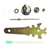 PISTOLA DE PINTURA HVLP HP827A PROFISSIONAL 2 BICOS 1.4MM, 1.7MM - HP827A - SEM COPO - Imagem 4