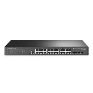 SWITCH GERENCIÁVEL L2+ C/ 24 PORTAS GIGABIT E 4 SLOTS SFP JETSTREAM TL-SG3428 SMB