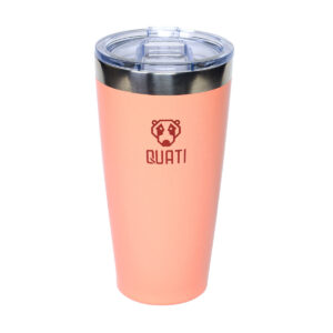 COPO TERMICO QUATI COM TAMPA 473ML CORAL -  CCCT473