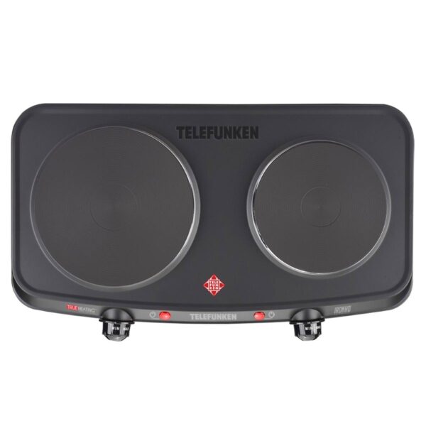 FOGAO ELETRICO COM 2 BOCAS PRETO 1900W 110V TF-AE10500
