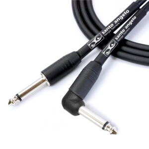CABO DE GUITARRA NINJA L CABLE 0,20 MM CONECTOR P10/P10 90° 10FT 3,05 METRO PRETO