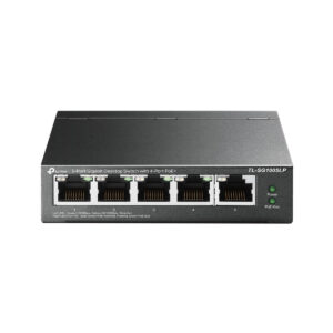 SWITCH GIGABIT PROFISSIONAL 10/100/1000 C/ 5 PORTAS (SENDO 4 POE) TL-SG1005LP SMB
