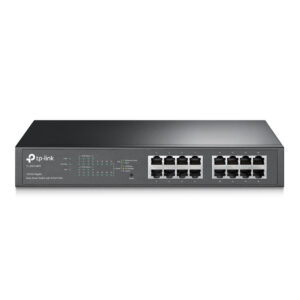 SWITCH GIGABIT EASY SMART 10/100/1000 C/ 16 PORTAS (SENDO 8 POE) TL-SG1016PE SMB