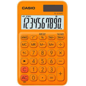 CALCULADORA DE BOLSO 10 DIGITOS LARANJA - SL-310UC-RG