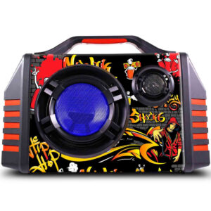 CAIXA DE SOM ATIVA 40W SHOCK 6 BLUETOOTH USB/SD COM MICROFONE NKSHOCK6
