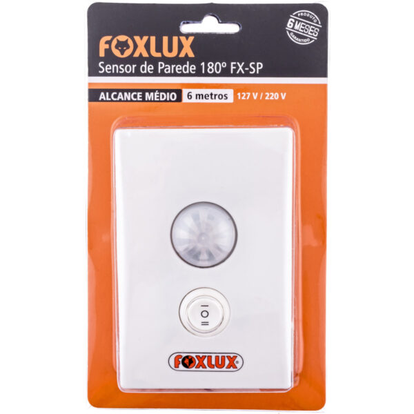 SENSOR DE PRESENÇA PARA PAREDE 180° BRANCO BIVOLT