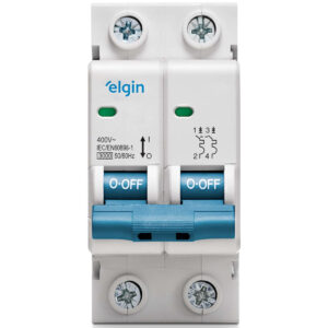 DISJUNTOR TERMOMAGNÉTICO BIPOLAR ELGIN 2 POLOS 10A