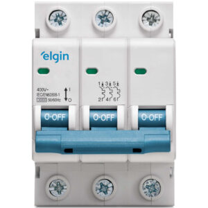 DISJUNTOR TERMOMAGNÉTICO TRIPOLAR ELGIN 3 POLOS 40A