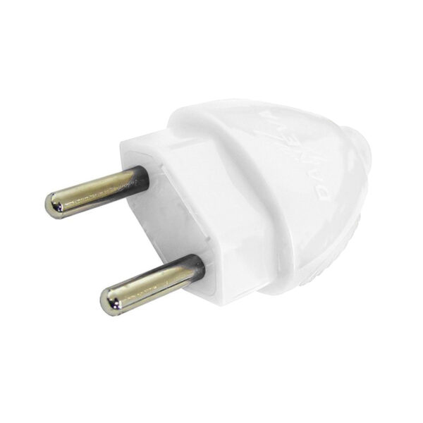 PLUGUE DESMONTAVEL 2 PINOS 20A/250V BRANCO DN1615