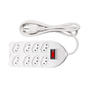 PROTETOR ELETRONICO C/ 8 TOMADAS BRANCO EPE 1008+ 3METROS 4824003