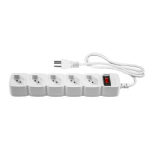 PROTETOR ELETRONICO C/ 5 TOMADAS BRANCO EPE 205 + 3 METROS 4824202