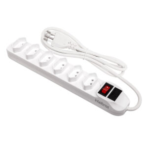 PROTETOR ELETRONICO C/ 6 TOMADAS BRANCO EPE 1006 4824002