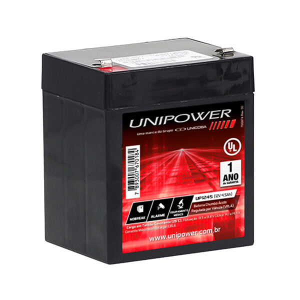 BATERIA ESTACIONÁRIA VRLA 12V 4,5AH MOD.UP1245