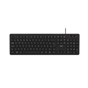 TECLADO COM FIO CONEXAO USB DESIGN CHOCOLATE CABO DE 180CM TECLAS PRETO TC294