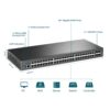 SWITCH GERENCIAVEL 48 PORTAS GIGABIT L2+ E 4 SLOTS 10GE SFP+ JETSTREAM TL-SG3452X SMB - Imagem 4