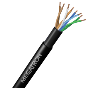 CABO DE REDE LAN FTP CAT.5E 4PX24AWG DUPLA CAPA PARA USO EXTERNO 305 METROS 100% COBRE PRETO - DV