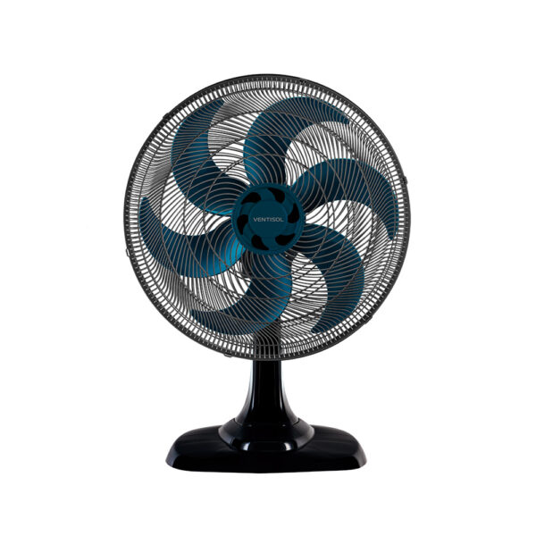 VENTILADOR OSC MESA TURBO 6 50CM 6 PÁS - 220V - PRETO/AZUL