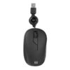 MOUSE COM FIO RETRÁTIL MR100 USB 1200 DPI PRETO - MO231 - Imagem 2