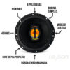 KIT SOM AUTOMOTIVO FÁCIL FALANTE JB669 FLEX 6 6 X 9" 220W  PRETO - 2LS055669 - Imagem 9