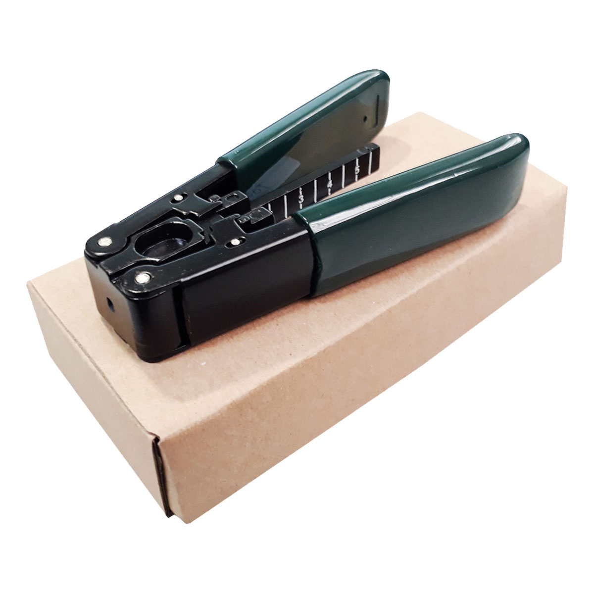 ALICATE DECAPADOR CAPA ISOLAMENTO FIBRA ÓPTICA FLAT DROP VERDE APTC-KBQ-01 - Imagem 2