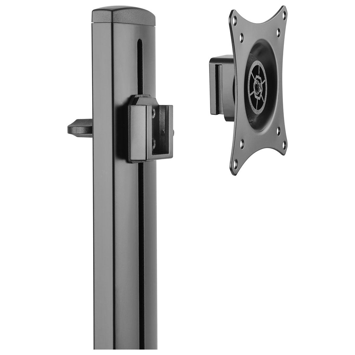 SUPORTE FIXO PARA MONITOR C/ REGULAGEM DE ALTURA PRETO 17' A32'' - PLMSM01F - Imagem 4