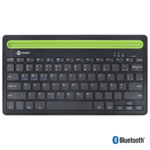 TECLADO SEM FIO BLUETOOTH 3.0 DYNAMIC SMART ABNT COM SUPORTE PARA TABLET OU CELULAR - PRETO - DT200