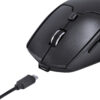 MOUSE SEM FIO WIRELESS 2.4 GHZ RECARREGAVEL POWER UP 1600 DPI PRETO USB - PM200 - Imagem 3