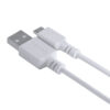 CABO PARA CELULAR SMARTPHONE USB A 2.0  PARA USB TIPO C 50 CM BRANCO - PUACB-05 - Imagem 5