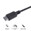 CABO PARA CELULAR USB TIPO C 2.0 PARA USB TIPO C / TYPE C 2 METROS PRETO - PUCP-02 - Imagem 2