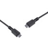 CABO PARA CELULAR USB TIPO C 2.0 PARA USB TIPO C / TYPE C 2 METROS PRETO - PUCP-02 - Imagem 4